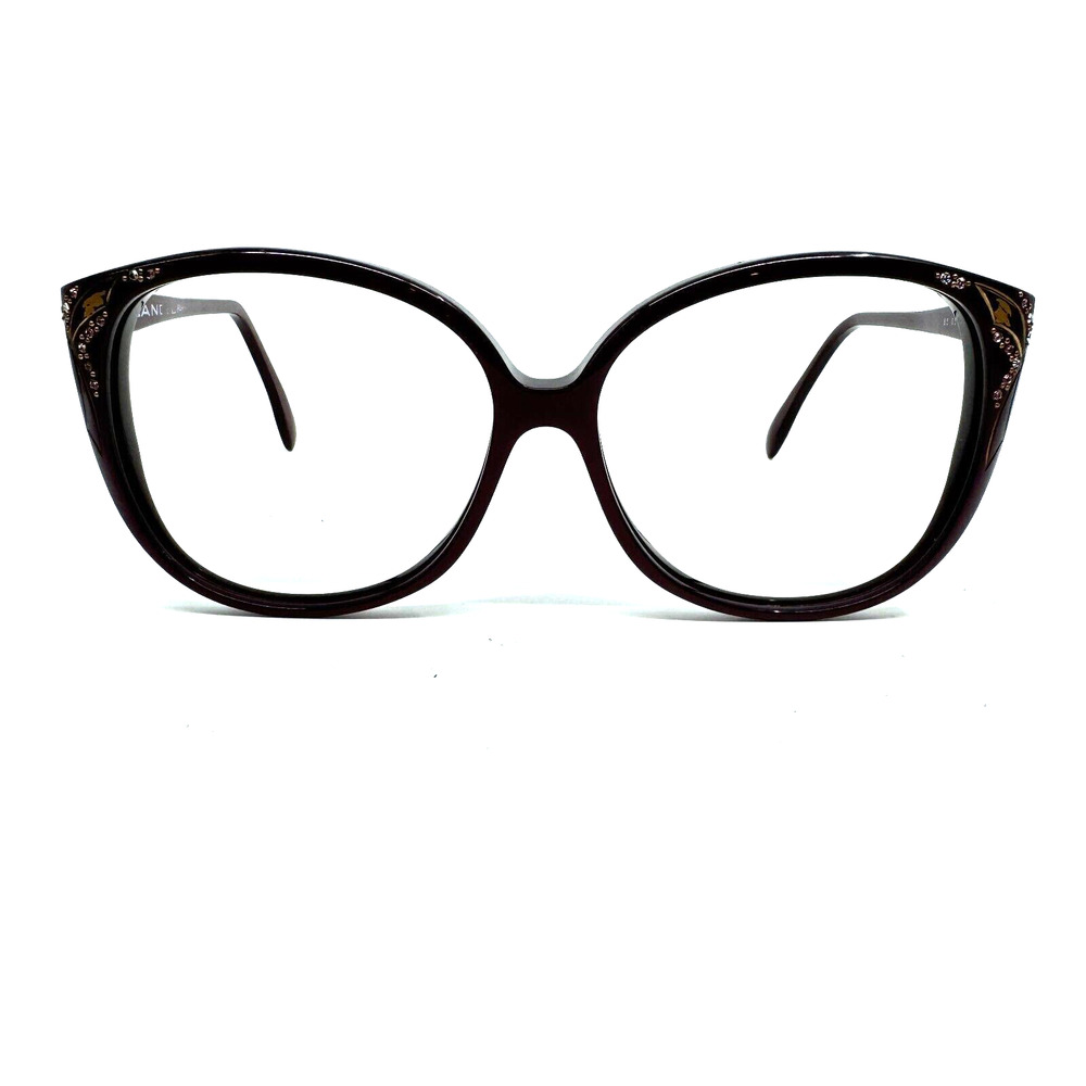 Landel‎ Paris Eyeglasses Frames 65 S3 595 Maroon Cat Eye H12035